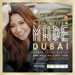 Morissette is “MADE” Dubai