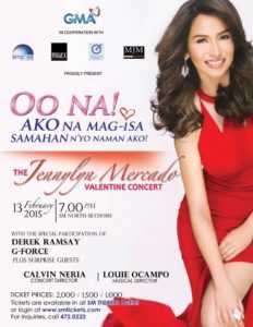 “The Jennylyn Mercado Valentine Concert” Oo Na! Ako Na Mag-Isa, Samahan N’yo Naman Ako!